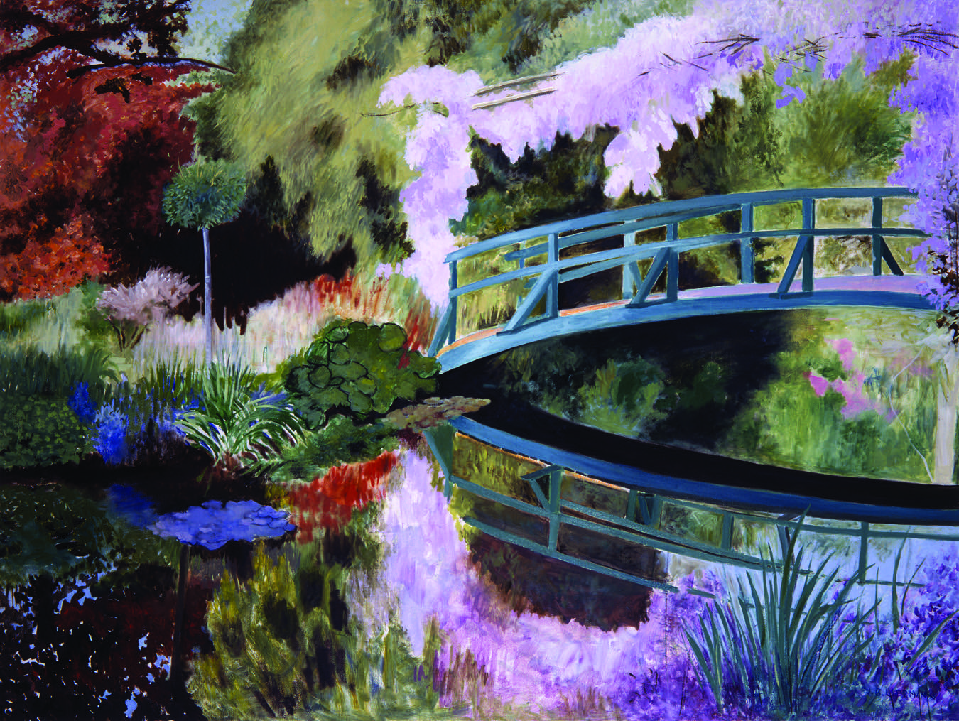 Wisteria and Japanese Bridge, Giverny